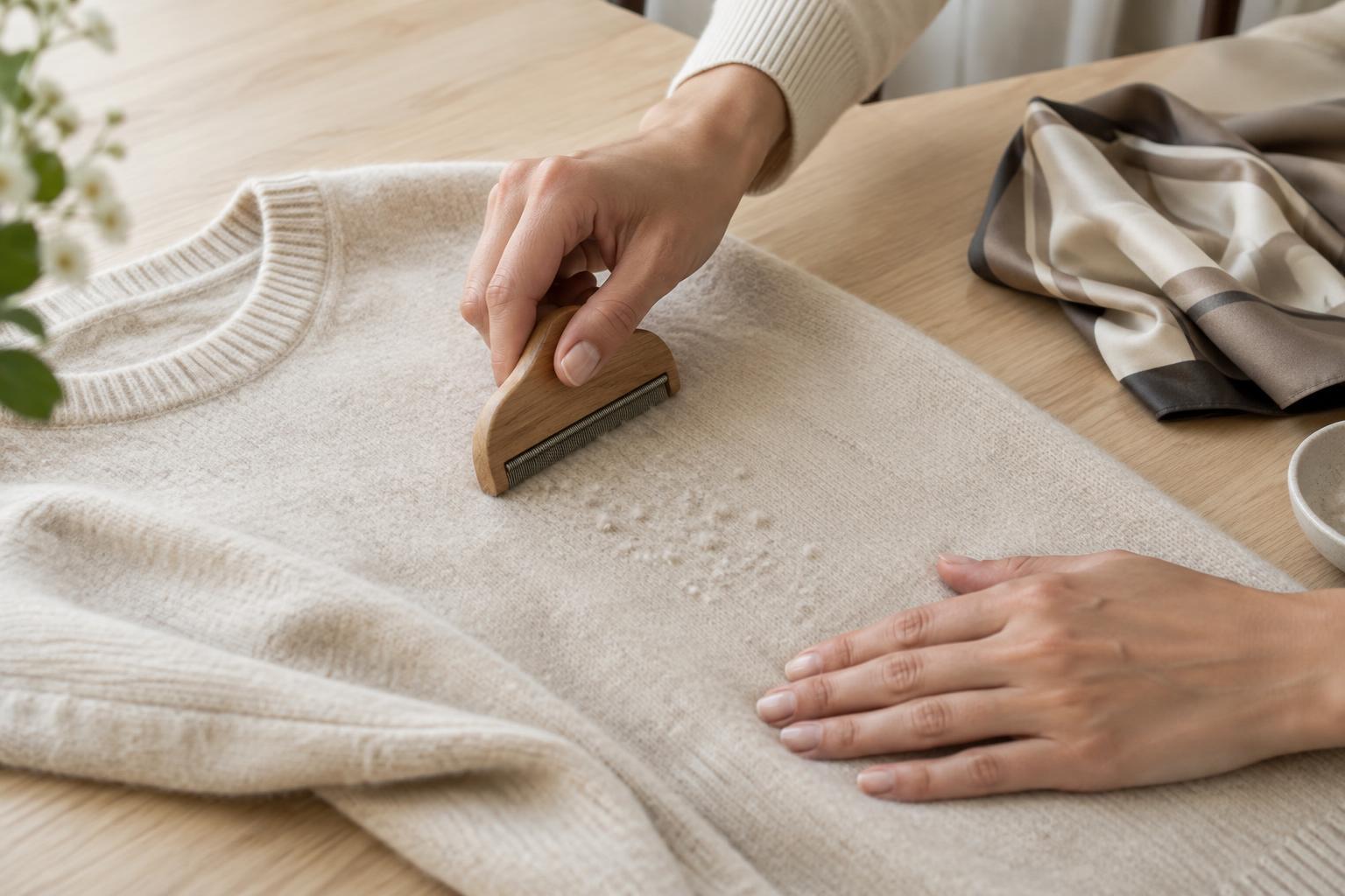 How to Remove Pills from Cashmere Without Damaging the Knit